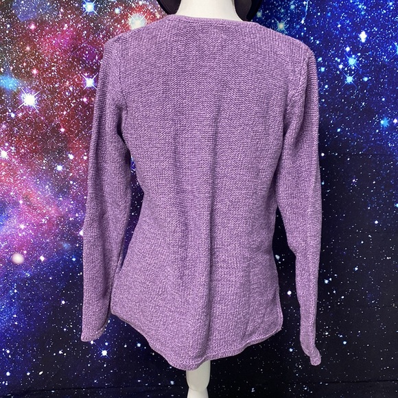 LL Bean | M | Lavender Wool Sweater - Picture 8 of 10